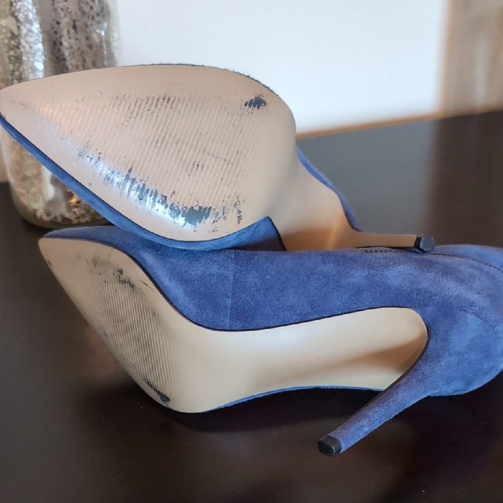 Nine West Blue Stiletto Heels - Picture 3 of 6